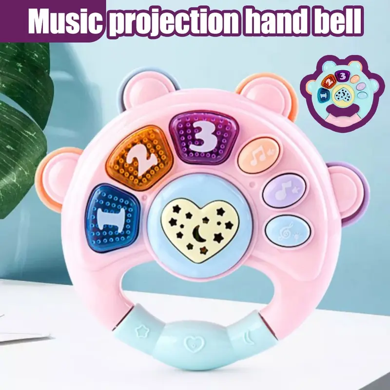 Lonceng Rattle Proyeksi Bayi/ Mainan Mainan Bayi / Mainan Bayi Mainan Musik Genggam / Mainan Bayi Musik 5