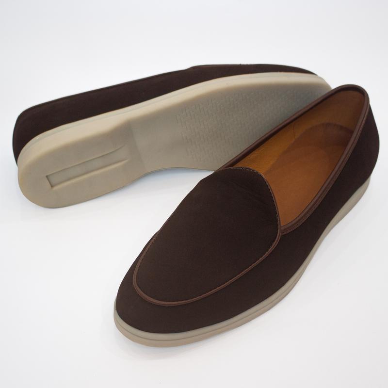 Giày lười nam Belgian Loafer - Chất liệu da lộn 4