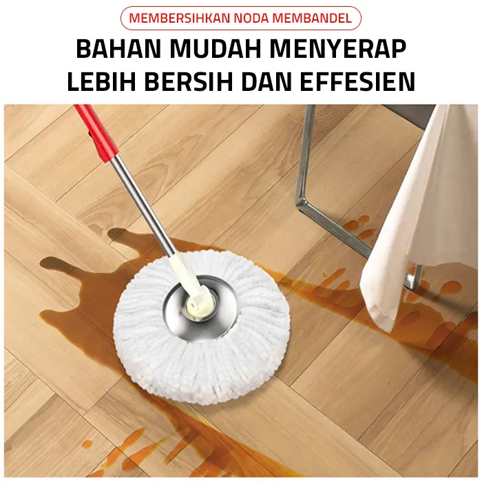 GM Bear Alat Pel Lantai Praktis 1018 - Ultra Spin Mop Aclima Black 5
