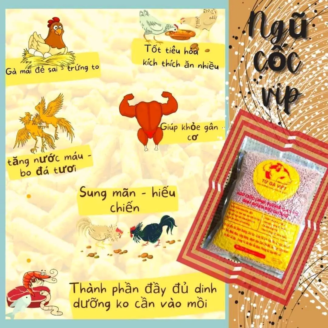 3kg ngũ cốc mồi VIP ép viên