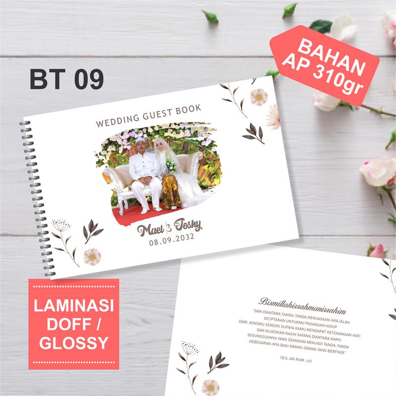 Product Introduction of Buku Tamu Pernikahan Custom Aesthetic Kekinian Murah 11