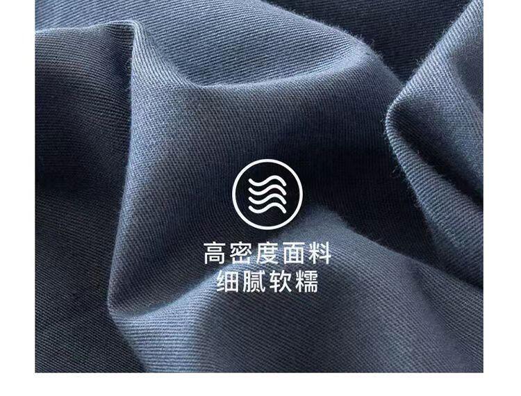 Product Introduction of Pure cotton piece solid color cover, 150x200x230 thick brushed single person double duvet cover 8