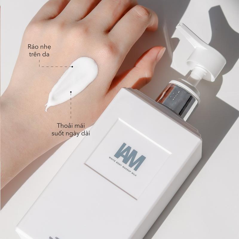  Sữa Dưỡng Thể Makeup Nâng Tông & Hỗ Trợ Dưỡng Sáng Da IAM White Body Makeup Milk 300ML 