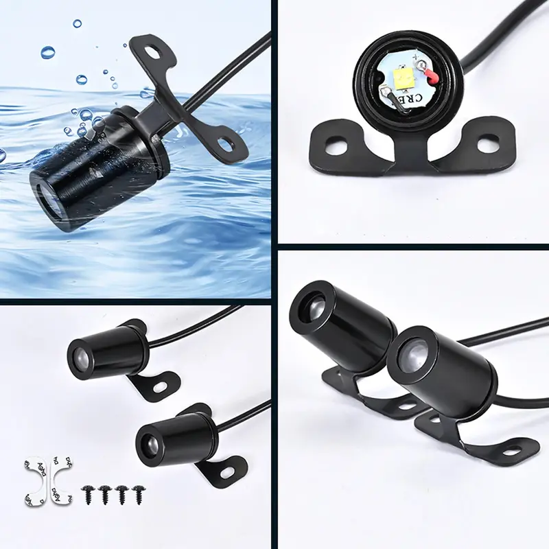 2 Chiếc Đèn Chiếu LED Đôi Cánh Thiên Thần Cho Xe Máy, Xe Điện, Sửa Đổi Đường Phố, Trang Trí Chào Mừng, Đèn Laser Chống Va Chạm Phụ Kiện 5