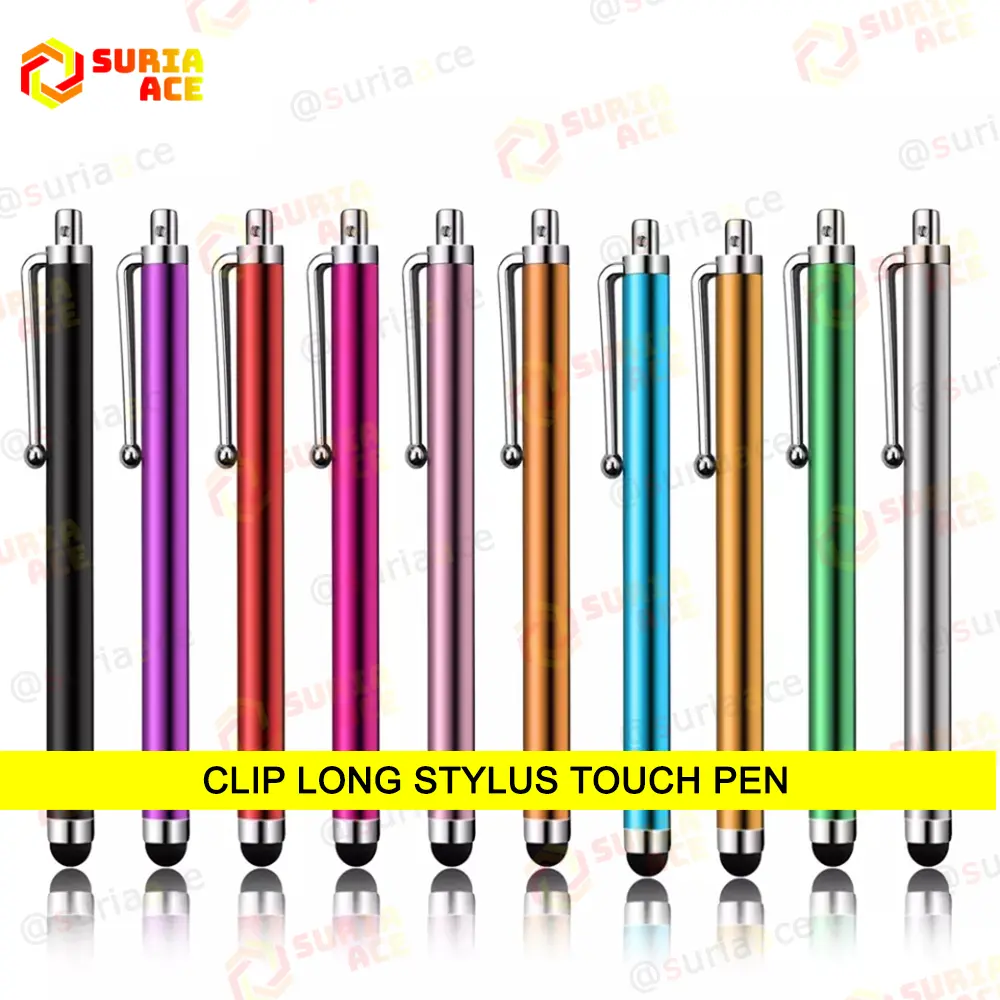 [B7F1] Clip Long Stylus Touch Pen Student Online Class For Mobile Phone Tablet Touch Screen Gadget Devices