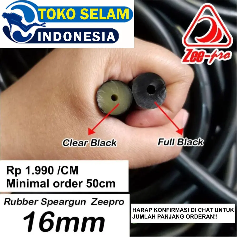 Rubber Band Zeepro Speargun Ikan Tali Karet Spearfishing 16mm 16 Milimeter Spearo