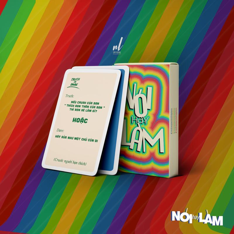 Bộ bài Nói Hay Làm Offical Lói Hay Lèm 30 lá thách hay thật DrinkingGame để chơi cùng bạn bè