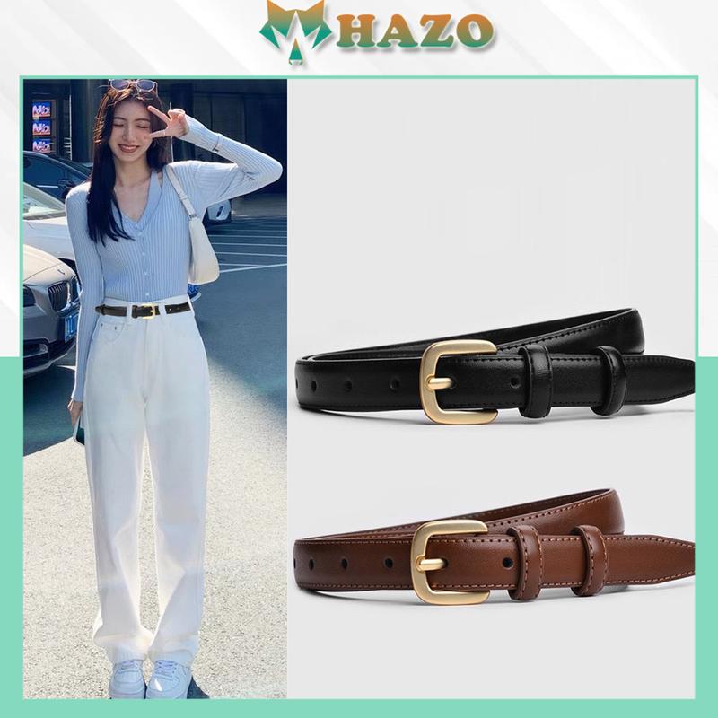 Thắt lưng nữ PK512 Khóa vuông thời trang dây nịt nữ bản 2.3cm da PU phong cách mới hiện đại