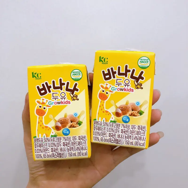 XẢ XẢ XẢ 1 set nguyên thùng 24 hộp sữa hạt vị chuối GrowKids date mới