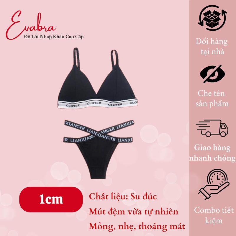EVA BRA Bikini Đi Biển Domino Set 2 Món Siêu Xinh Sexy Cho Nữ EVA BRA - 3019380 Thun Áo Cổ Tròn Đen Freesize 40-60kg Chất Liệu Cotton Thun Co Giãn Ôm Sát Cơ Thể