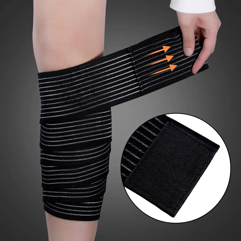 1 chiếc Băng Quấn đàn hồi dài bằng bông cho cổ tay Bắp chân Khuỷu tay Chân Băng bảo vệ mắt cá chân Băng nén hỗ trợ đầu gối Băng thể thao An toàn thể dục