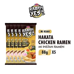 RAMEN YES Rasa HAKATA CHICKEN RAMEN 88 g x5