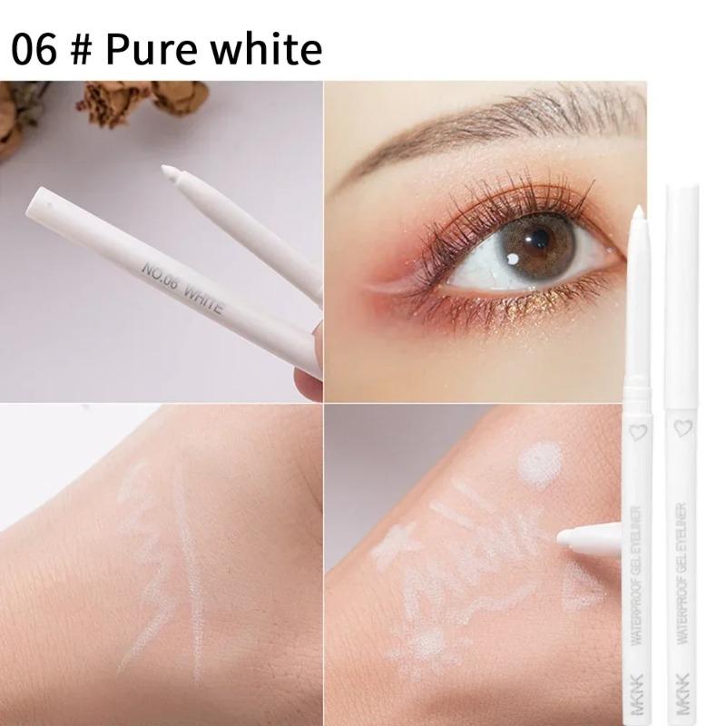 Product Introduction of Waterproof Eyeliner Pen White Black Brown Long Lasting Quick-drying Pencil Not Blooming Liquid Eyeliner Gel Eyes Makeup Cosmetic 8