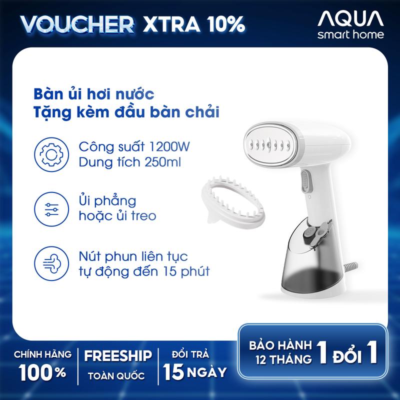 Bàn ủi hơi nước cầm tay Aqua SH2502R 250ml có nút phun tự động, đèn cảnh báo, ủi đứng và treo - Bảo hành 12 tháng - Ủi Quần Áo Là Quần Áo Bàn Là Bàn Là Hơi bàn  ủi