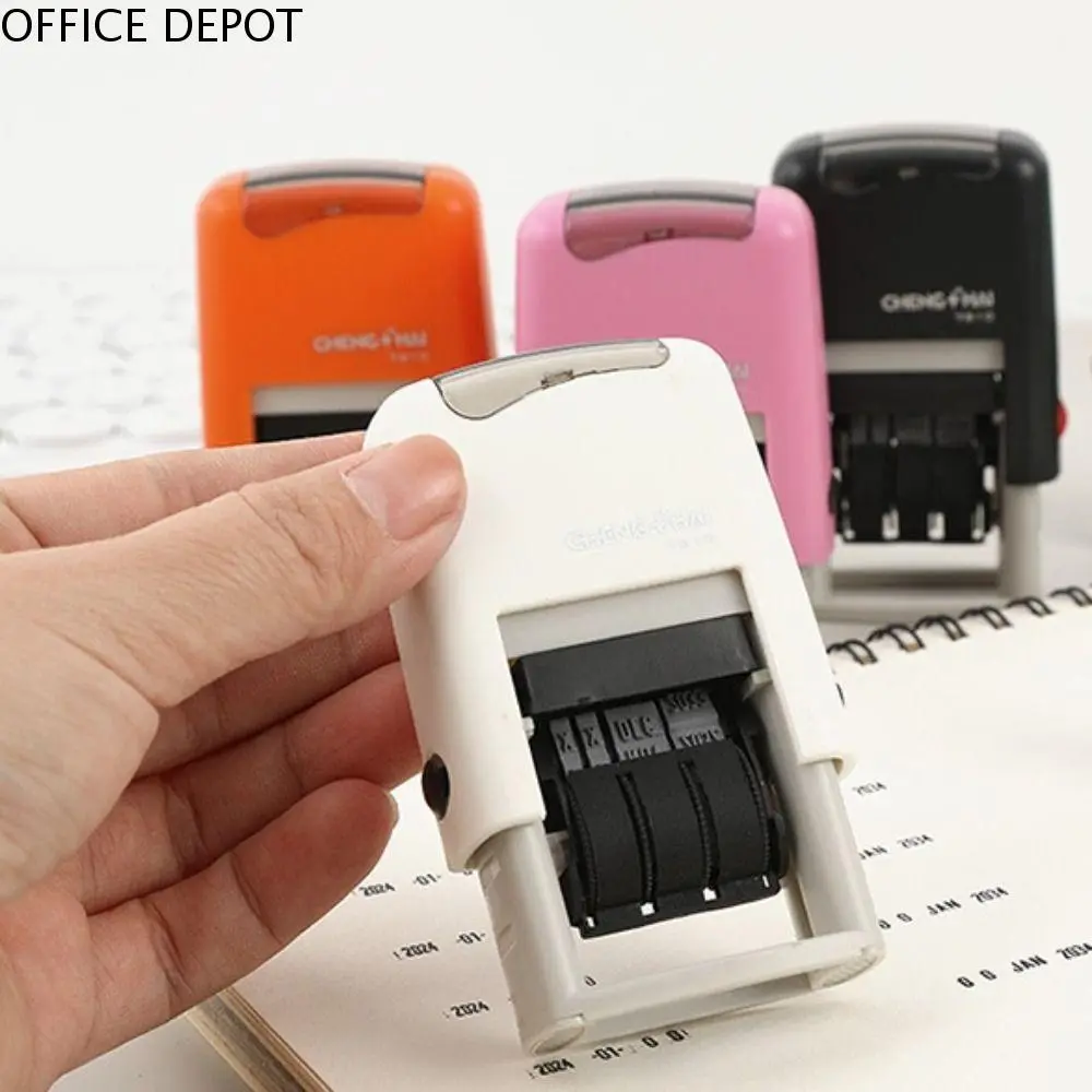 OFFICE DEPOT Universal Automatic Ink Return Date Stamps Handle Account ...