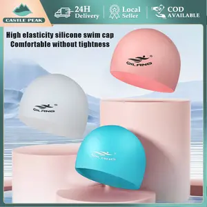 Swimming Cap Silicone High Quality Topi Renang Karet Elastis Penutup Kepala Renang Pria Wanita Speeds Style Universal