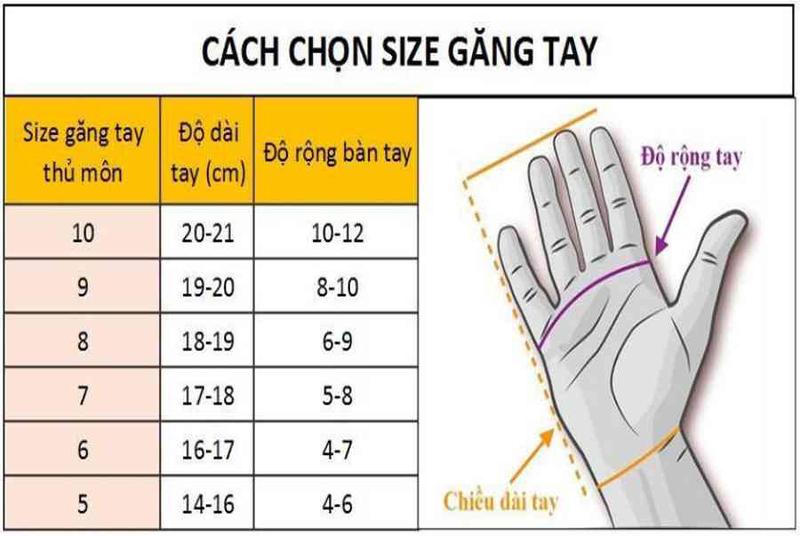Product Introduction of Găng tay thủ môn Dính Bóng size 5,6,7,8,9,10 1