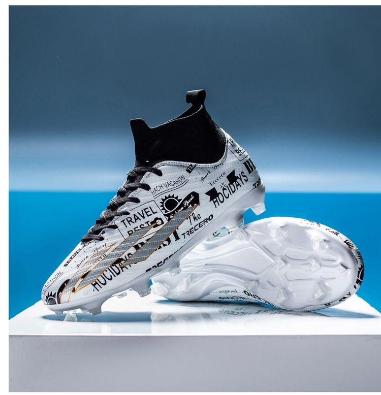 Product Introduction of Soccer Shoes Men's Adult Sports Soccer Shoes Long Broken Nail Training TF Boy Student Professional Short Studs Youth Sneakers 27