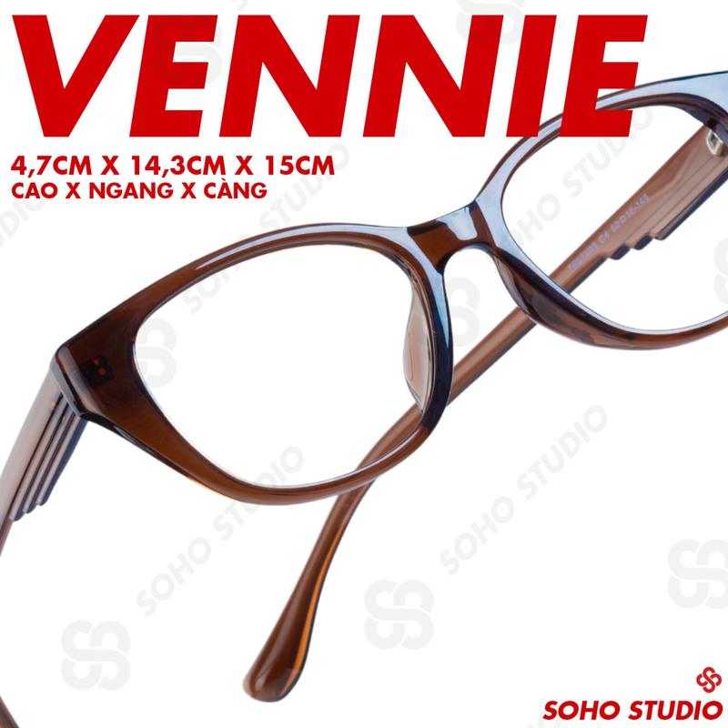 Gọng kính VENNIE form mèo mới size to dễ đeo thiết kế cá tính mới