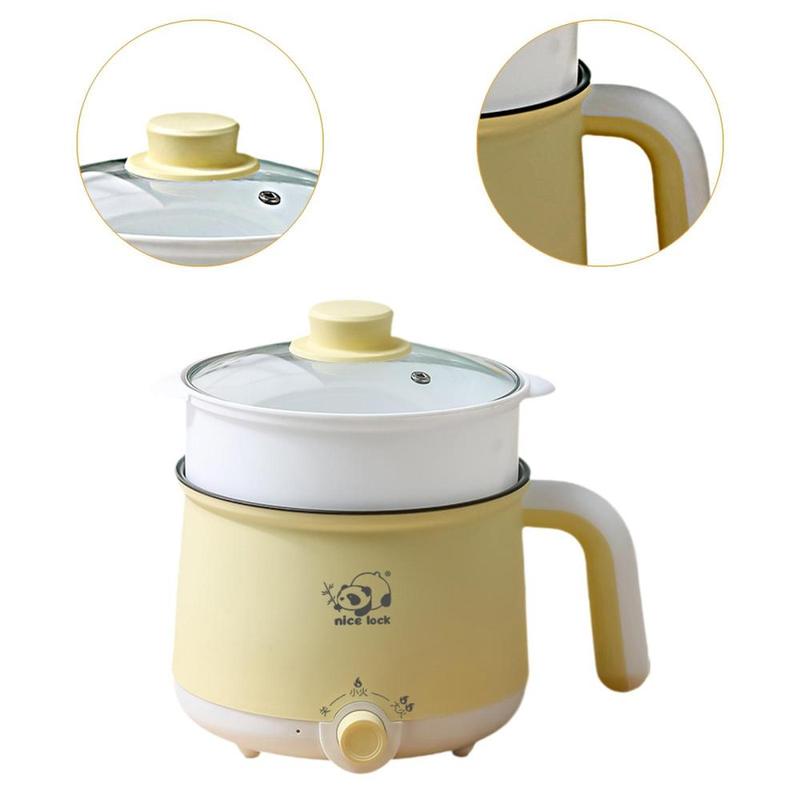 Product Introduction of Electric Hot Pot Nonstick Boil Dry Protection Multipurpose Raman Cooker Noodles Cooker for Dumpling Pasta Oatmeal Soup Fry 2