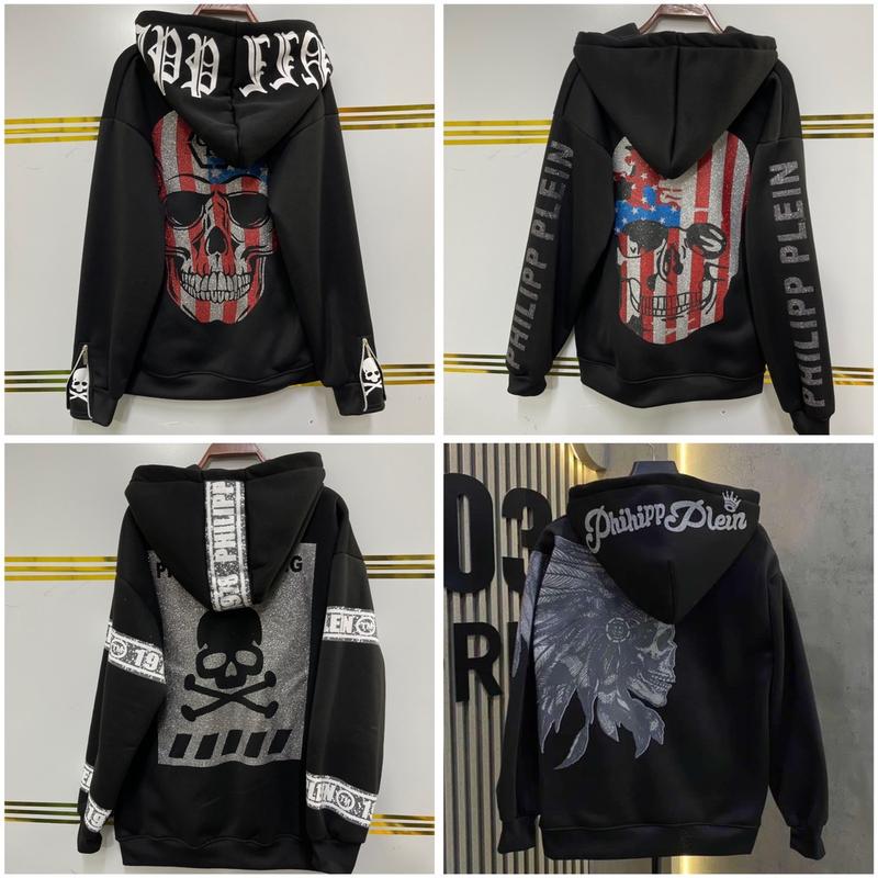 Áo hoodie mẫu mới-  hình Đầu Lâu in 2 mặt - mũ 2 lớp - mũ in chữ - vải nỉ Menswear Nam Dài Tay Nhung Cổ Tròn cổ tròn