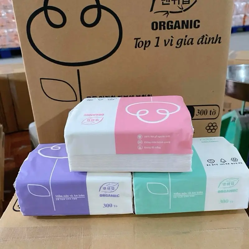 Thùng 30 gói giấy ăn cao cấp Organic 1