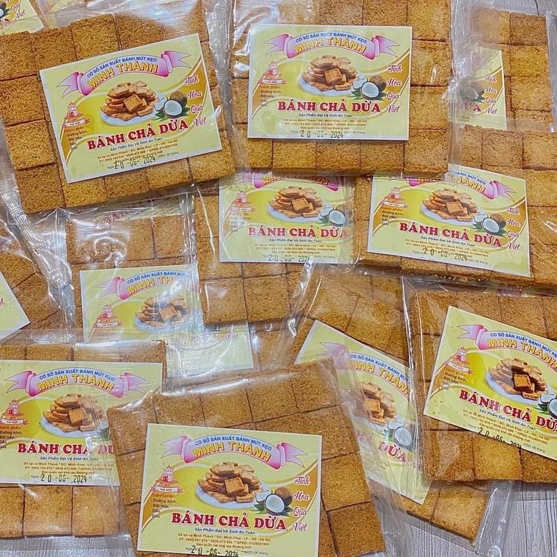 Bánh Chả Dừa - gói 20 miếng - đồ ăn vặt tuổi thơ, thơm ngon ít ngọt 3