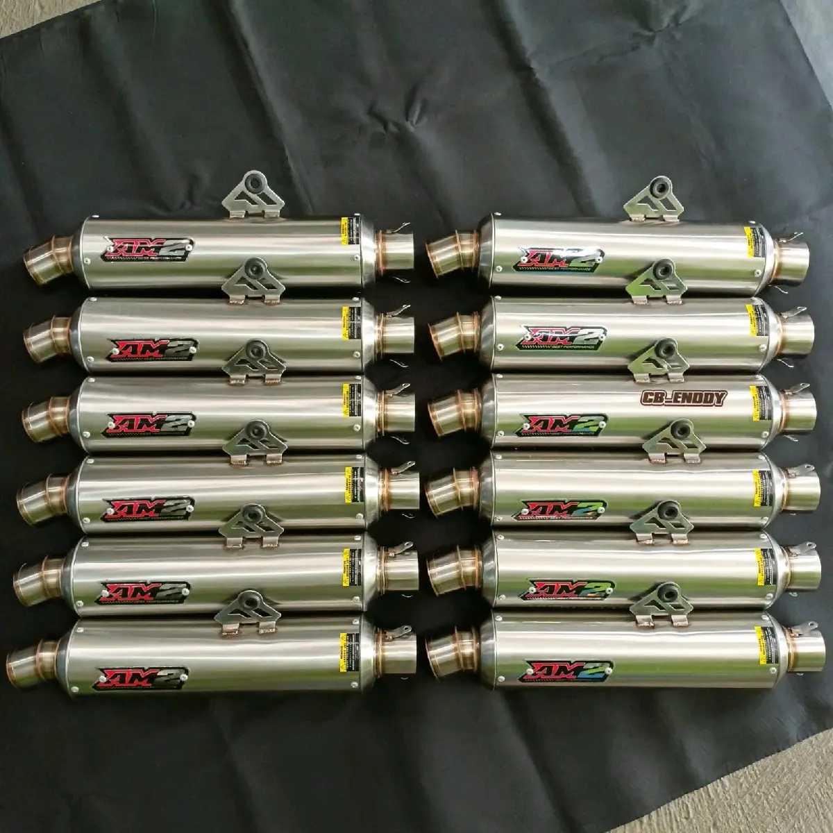 Silincer Knalpot Racing Original AM2 BEST PERFORMANCE Inlet 50 bulat jenong Cb Gl Mp Tiger