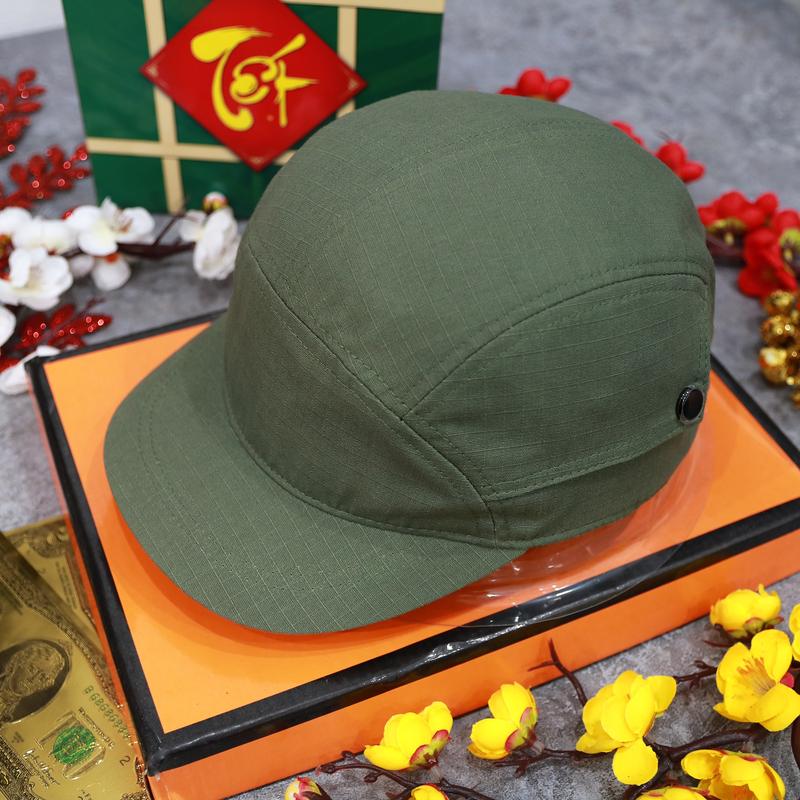 Nón nam vải cotton kaki xanh rêu đặc biệt , Mũ lưỡi trai với thiết kế lưỡi ngắn đặc biệt cùng thiết kế túi 2 bên mới nhất CAM-TN06