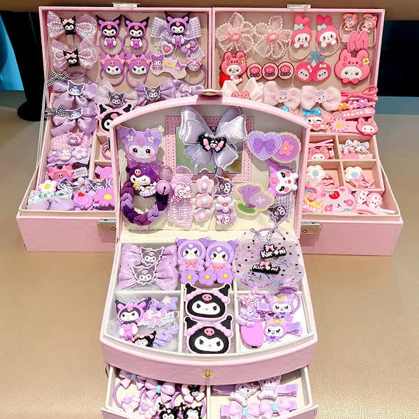 Hộp Quà Tặng Kẹp Tóc Sanrio, Dành Cho Trẻ Em, Kẹp Tóc Bé Gái, Phụ Kiện Tóc Ngày Lễ Cho Bé, Hộp Trang Sức, Thích Hợp Cho Clow M Và Aisha 3