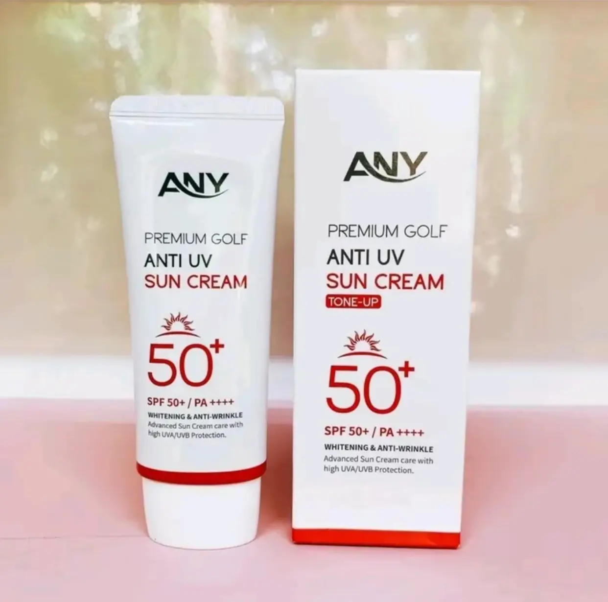 [Tặng 1 Mặt Nạ] Kem Chống Nắng ANY Premium Golf Anti UV Sun Cream Tone Up 60ml, SPF 50+ Chính hãng, Chống nắng nâng tone nhẹ nhàng