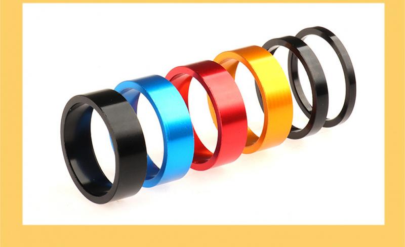 Product Introduction of Bicycle Fork Washer Handlebar Washer Aluminium Coloured Washer Washer Ring 5/3/10mm Wrist Pads 6