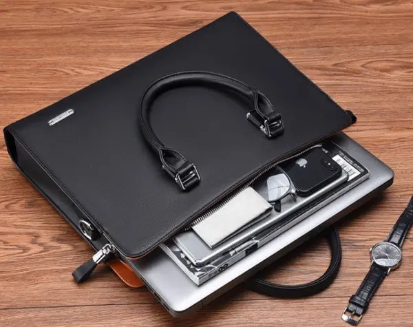 Cặp da công sở đựng tài liệu laptop FSDWG mã AS 0026 Bag Bag Nhung Nam cặp  táp 2