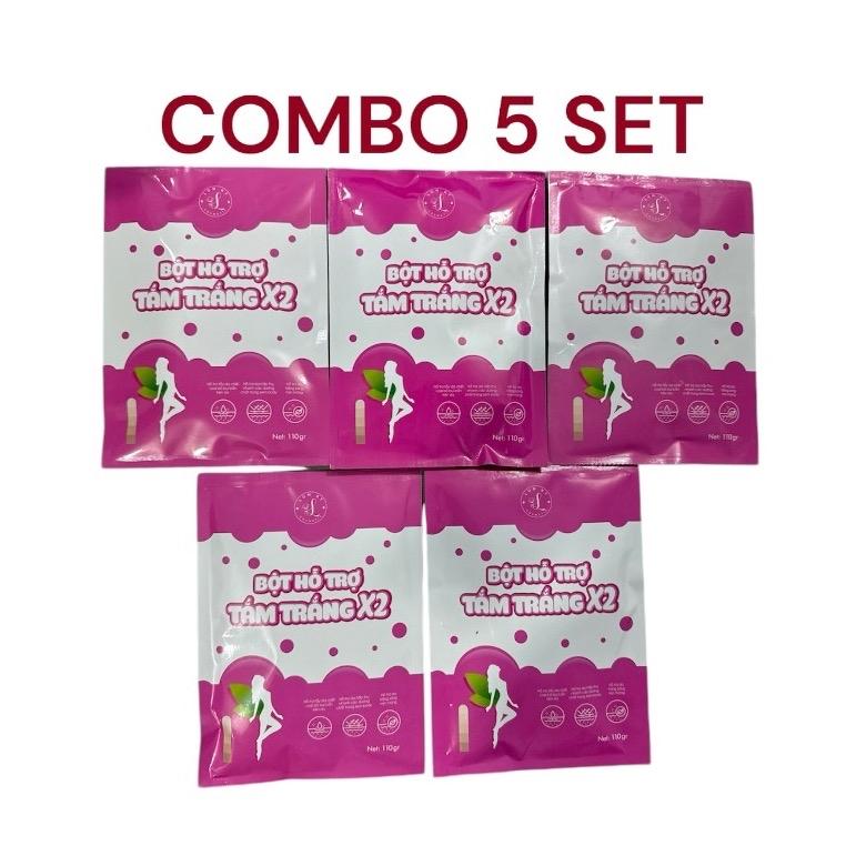 5 SET BỘT HỖ TRỢ TẮM TRẮNG X2. BAO BÌ MỚI (DÀNH CHO BODY) Dưỡng Body Dưỡng Da Body Nữ