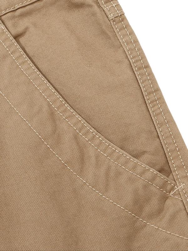 Men's Plain Pocket Button Fly Cargo Pants without Belt, Cargo Pants for Men, Casual Regular Fit Straight Leg Trousers for Fall Winter, Menswear, Comfy Bottoms, Men's Clothing,  Work Trousers Men 8