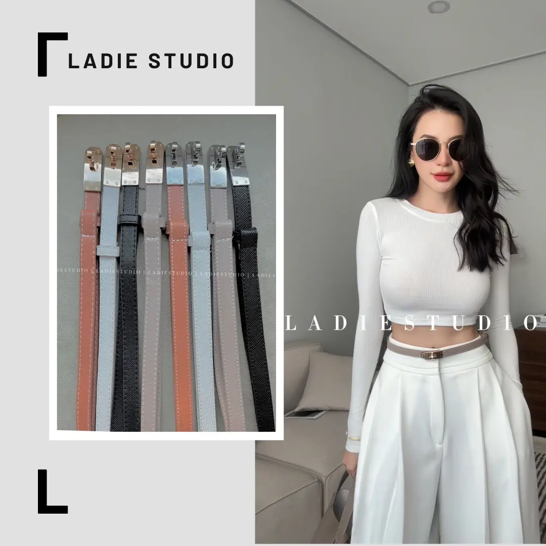 Thắt lưng HM, chất lượng cao, làm bằng da, TL-hm