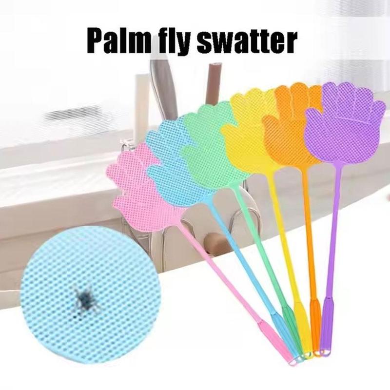 Product Introduction of 1/6 Creative Palm Fly Swatter Manual Model Plastic Fly Swatter Mosquito Swatter Lengthened Thickened Large Anti-mosquito Swatters 16