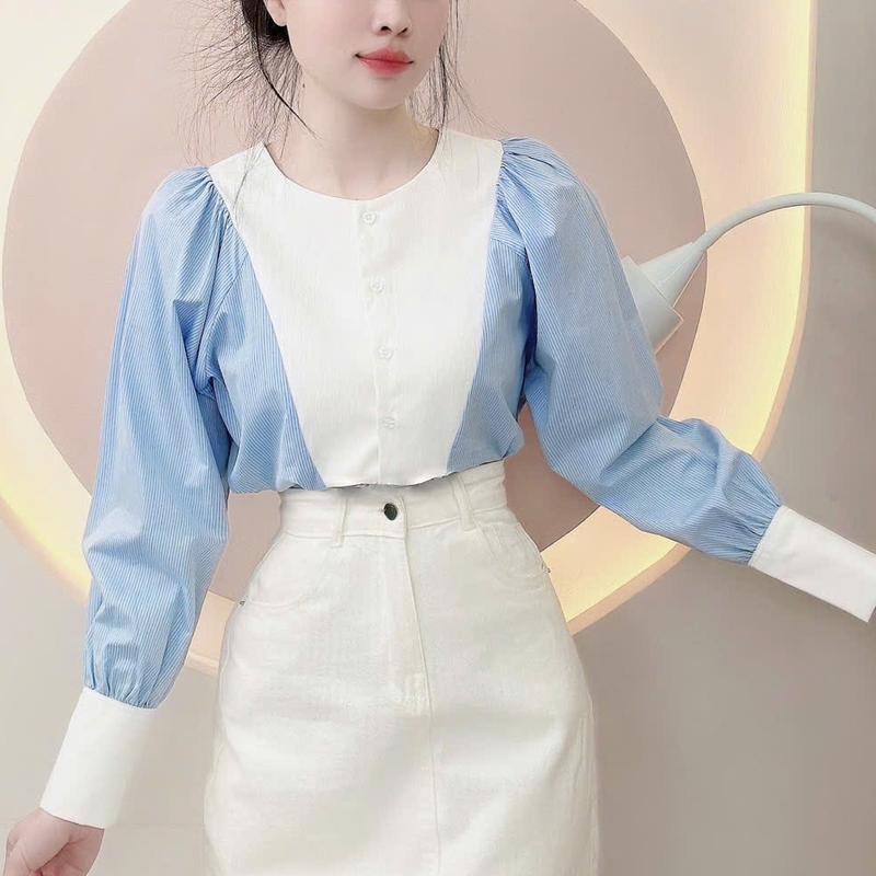  Áo sơ mi nữ thiết kế dáng babydoll trẻ trung LAMO-B1246 
