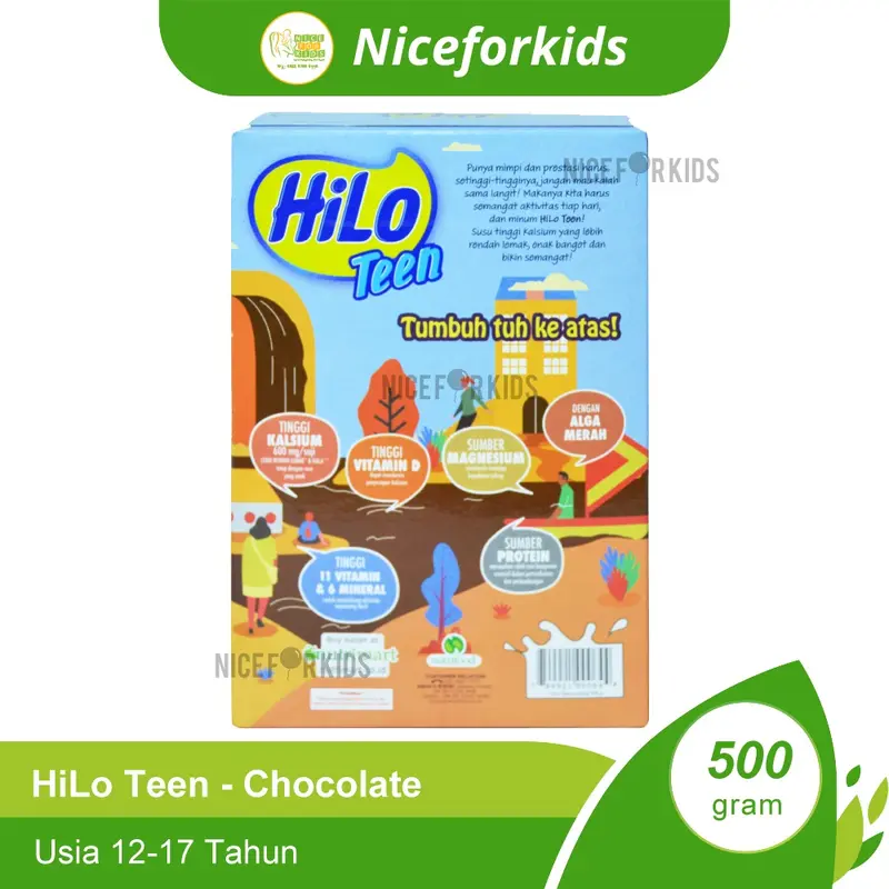 HiLo Teen 500gr Susu Untuk Usia 12-17 tahun Susu Tinggi Kalsium 3