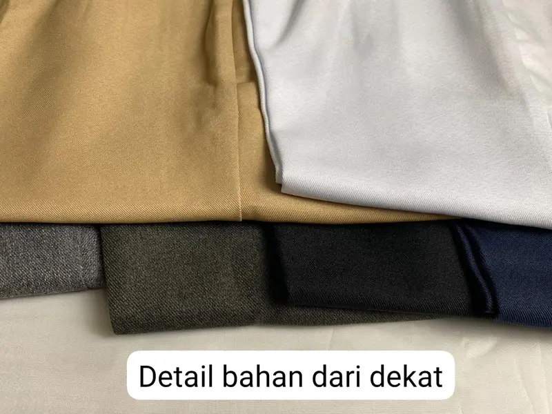 CELANA KANTOR FORMAL KERJA WANITA SLIMFIT BAHAN DASAR KAIN Kantong Hitam Navy Abu Skinny Variasi Panjang Nyaman Semi 2