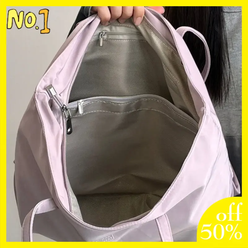 Túi Đeo Chéo, Màu Tím Kem, Ngăn Nhiều, Nữ, Tote Anh Hùng Cầm Tay Làm Bằng Vải Nylon, Túi Đeo Vai Và Phòng Ngủ, Dung Lượng Lớn, Thích Hợp Cho Zhao Lu