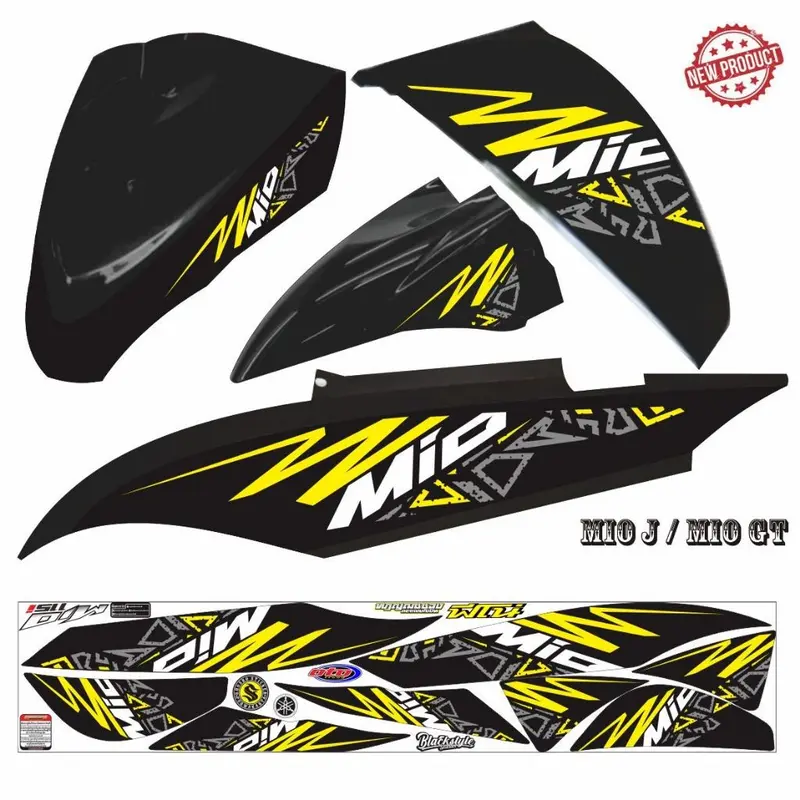 POLET MOTOR STIKER STIKER MOTOR MIO GT FI / STRIPING YAMAHA MIO J FI 1