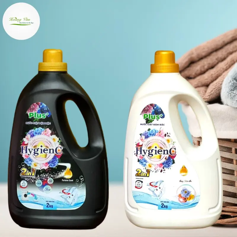 Nước giặt đậm đặc hương nước hoa HyGienC Plus Chai 02 Kg Làm Sạch và xả thơm quần áo 5