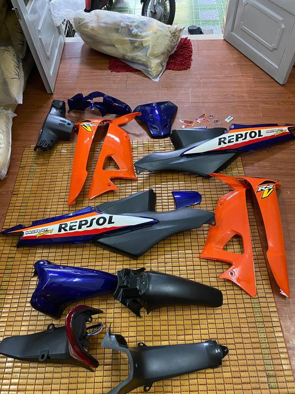 Nhãn phim, Dàn Áo xe Wave A/S/Rs100 màu Repsol