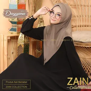ZAIN - Hijab Polos Dayyana M Kerudung Bergo Jersey Jilbab Nyaman Di Pakai || By ZAIN COLLECTION Instan Syari