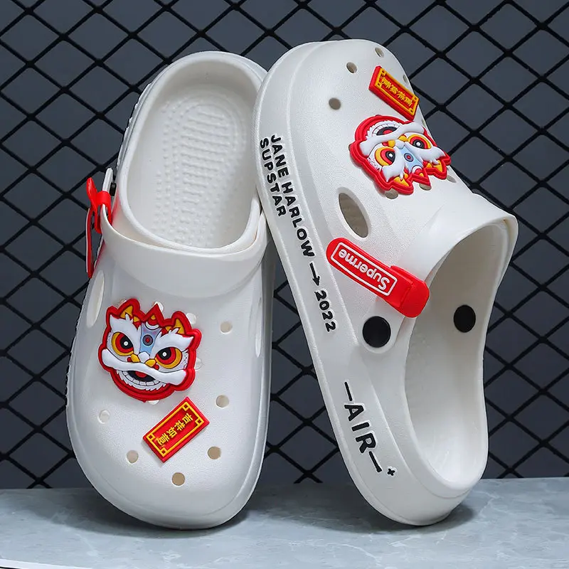 Crocs, Đế Dày, Dành Cho Nam Giới, Chống Trượt, Chống Mùi Hôi, Chống Thoải Mái, Thích Hợp Cho Trang Phục Mùa Hè, Dép Bãi Biển, Bít Mũi, Thương Hiệu Hợp Xu Hướng 2024 Hàng Mới Về