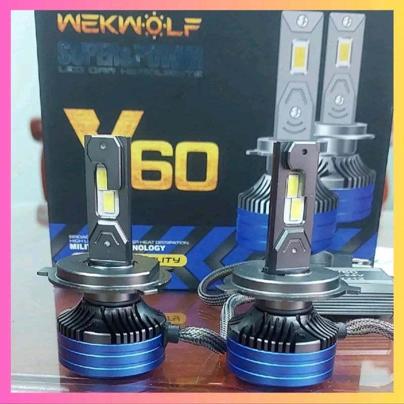  Đèn pha led V60 siêu sáng với 24 chip led công xuất 120w có đầy đủ các chân H4 ,H7 H11,9005,9006,H1  giá 1 bóng  Vietnam Multicoloured đèn trợsáng 