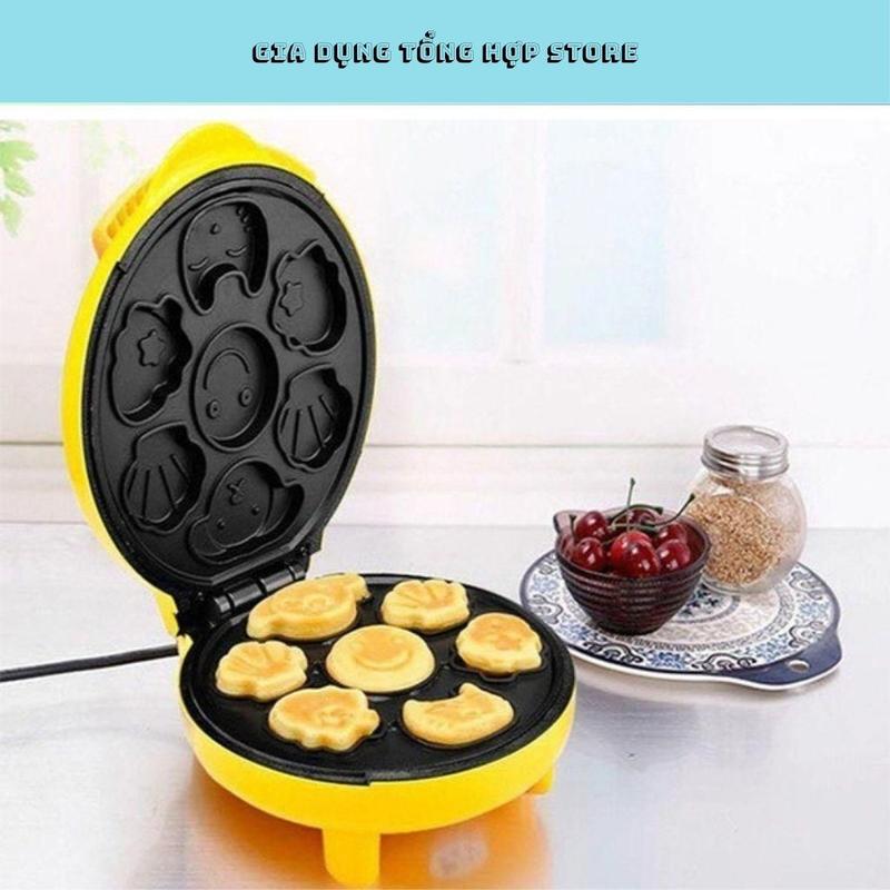  Máy nướng bánh hình thú  máy nướng bánh bông lan 7 khuôn hình hình thú cưng dễ thương 