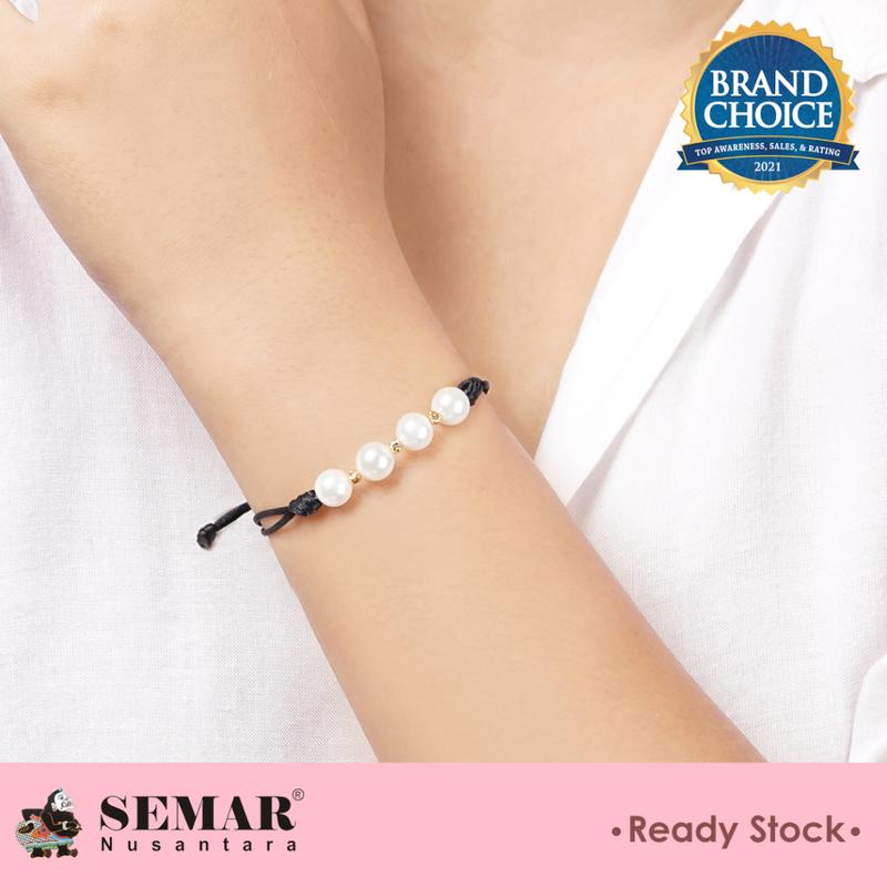 Gelang Emas Tali Pearl Jazlyn Gold 10K Semar Nusantara 1