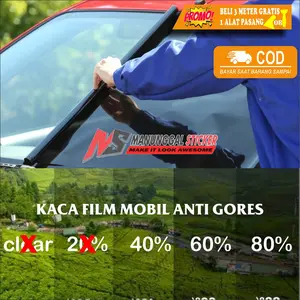 PROMO STIKER KACA FILM RIBEN ANTI GORES UNTUK KACA MOBIL, RUMAH DAN GEDUNG Car